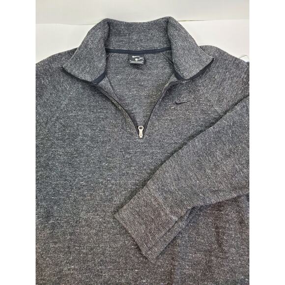 Nike Women Size S Charcoal Gray Therma-FIT 1/4 Zip Pullover Training Top - Picture 5 of 11